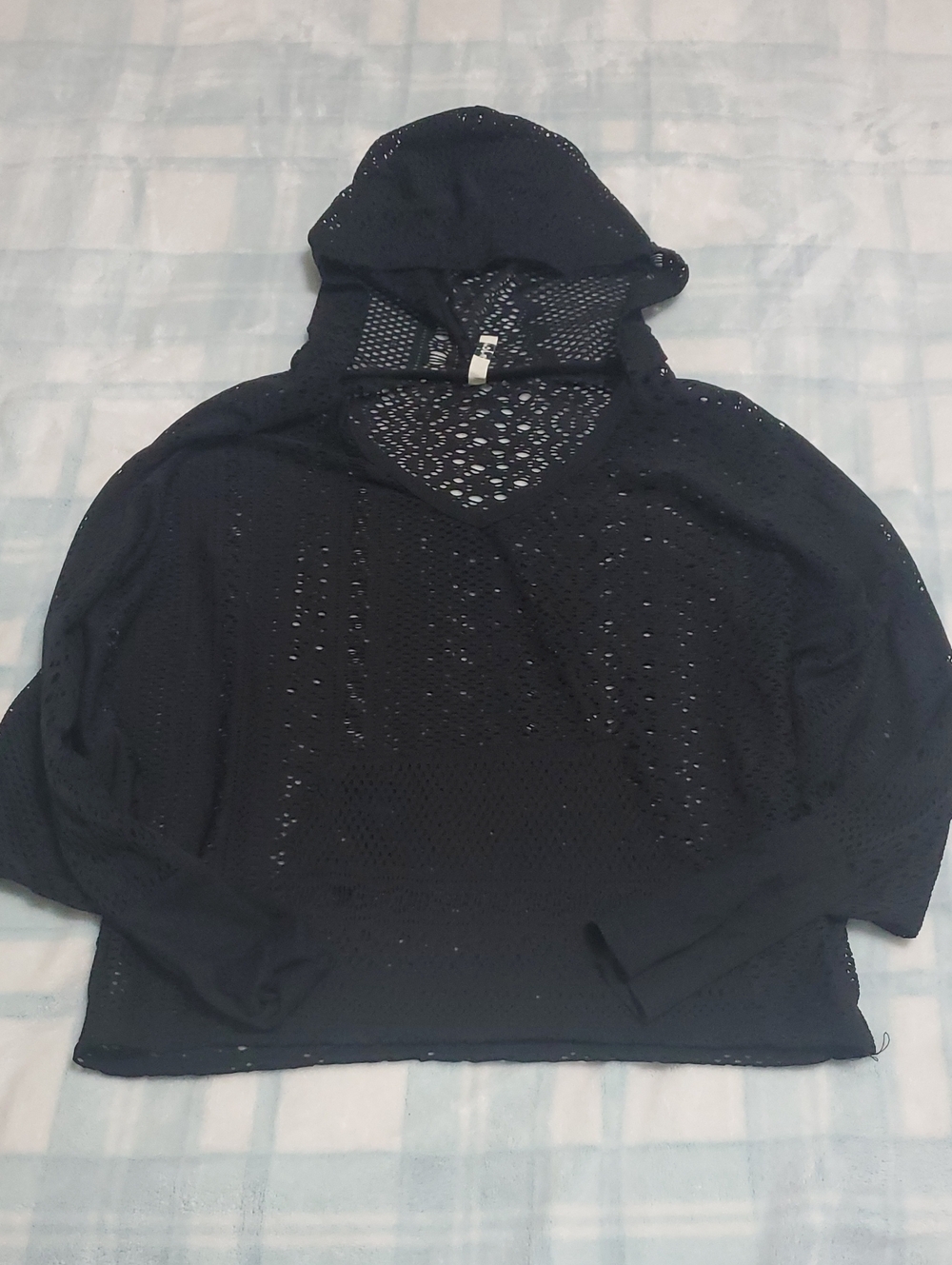 Mind Code Black Knit Hoodie